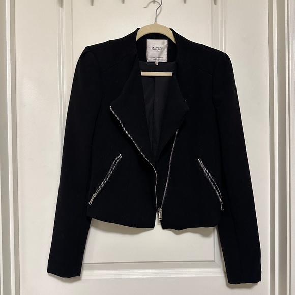 Zara Trafaluc Asymmetrical Jacket Sz M - Picture 5 of 10